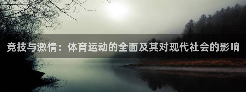 速播体育网：竞技与激情：体育运动的全面及其对现代社会的影响
